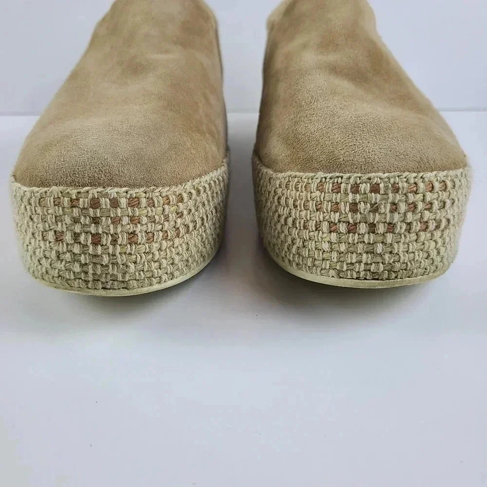 Vince Tan suede Saxon espadrilles Size 8 Comfort Casual Girls Day Adveture